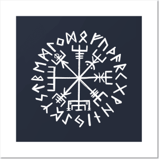 Vegvisir. Viking Compass Posters and Art